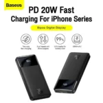Baseus Bipow 10000mAh Digital Display Power Bank, 20W Fast Charging